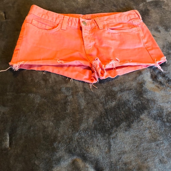 Women’s size 27 J Brand cut off denim coral jean shorts style 1046O250 - Picture 1 of 11